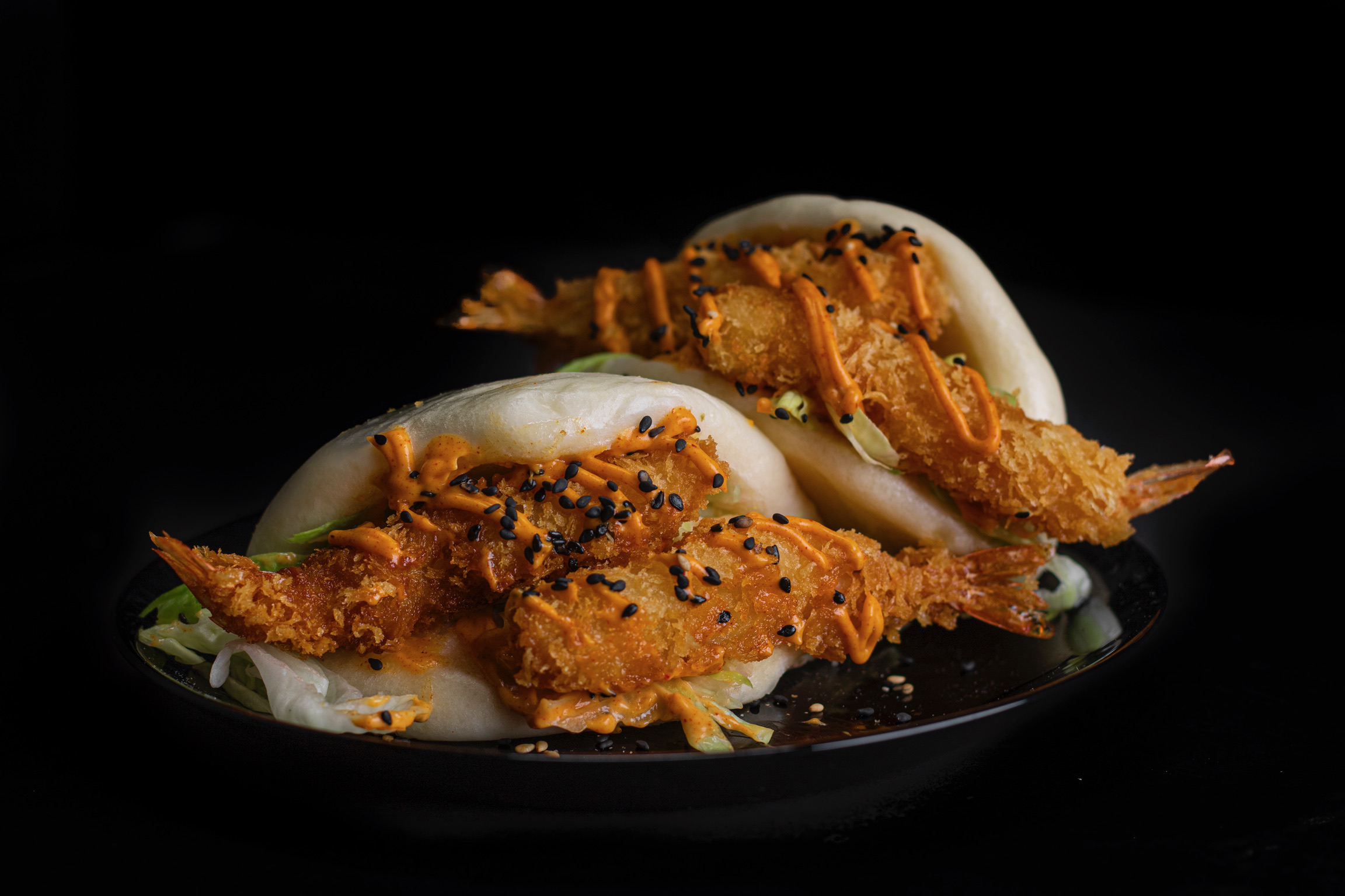 Tempura shrimp bao buns 2pcs