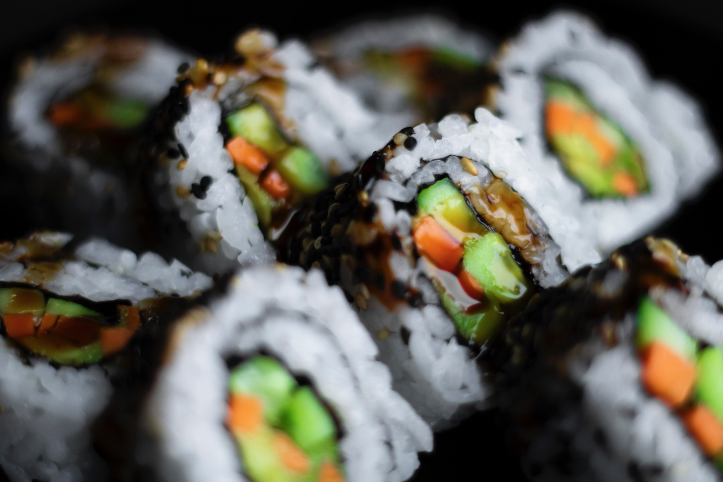 Green vegan roll
